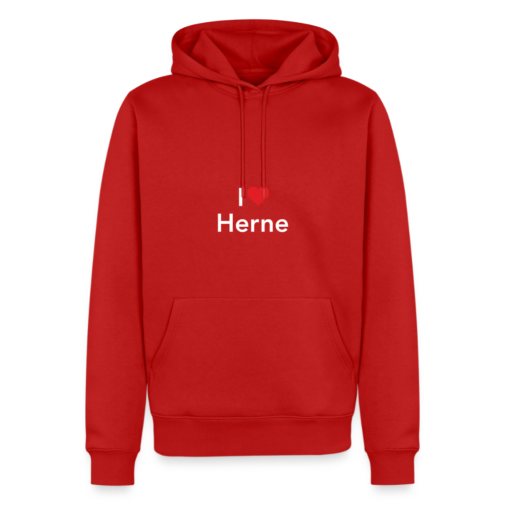 Hoodie "I Love Herne" Bright Edition - Rot