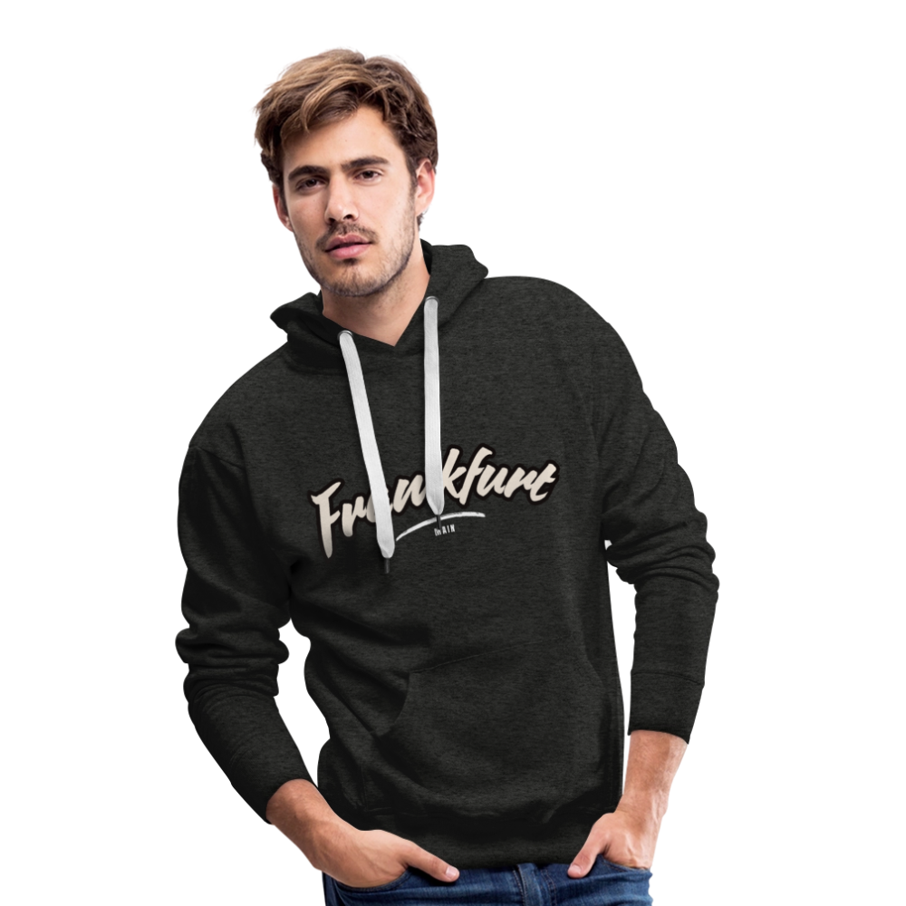 Hoodie Frankfurt (Main) "Graffiti Tag White" - Anthrazit