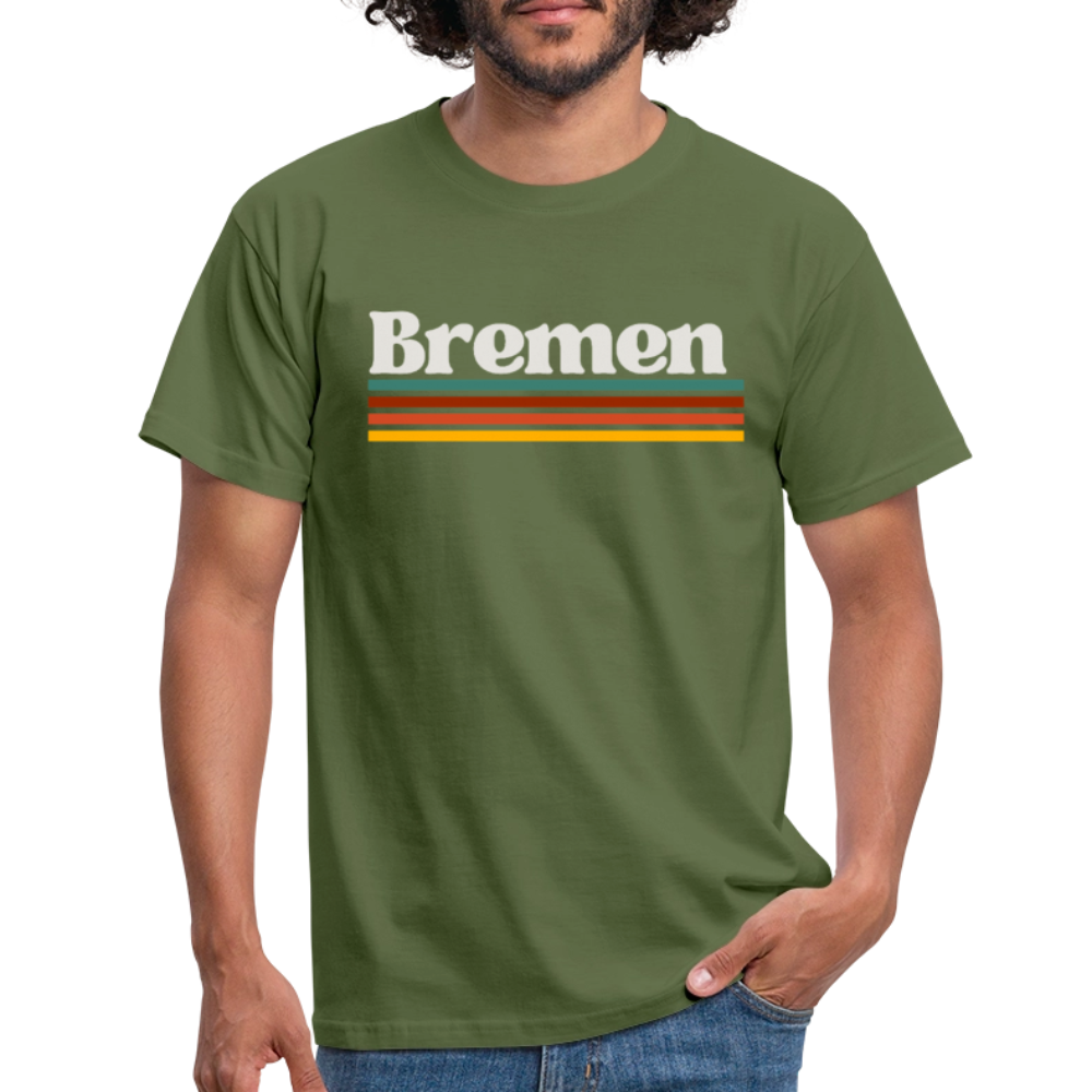 T-Shirt Bremen "Retro" - Militärgrün