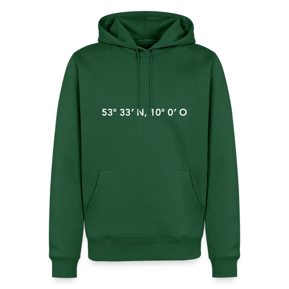 Hoodie Hamburg "GPS" Bright Edition - Flaschengrün