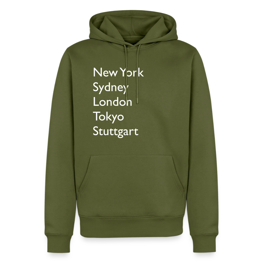Hoodie Stuttgart "Metropolen Big" Bright Edition - Khaki