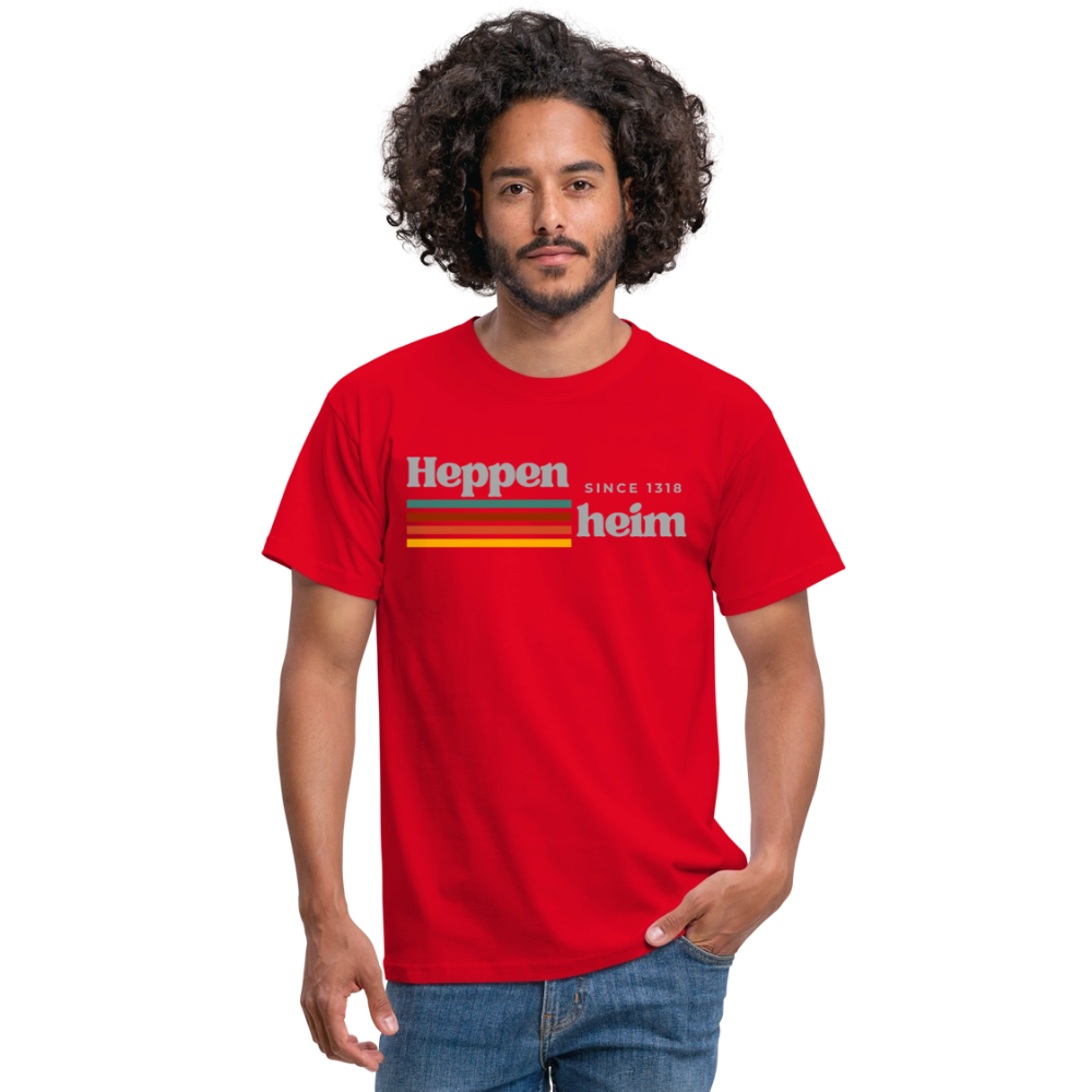T-Shirt Heppenheim "Retro" - Rot