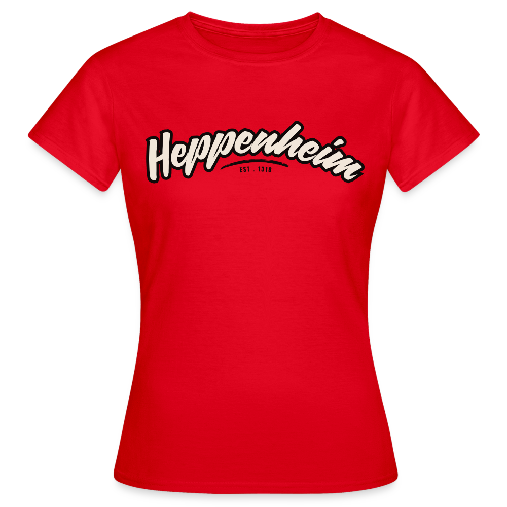T-Shirt Ladies Heppenheim "Graffiti Tag" - Rot