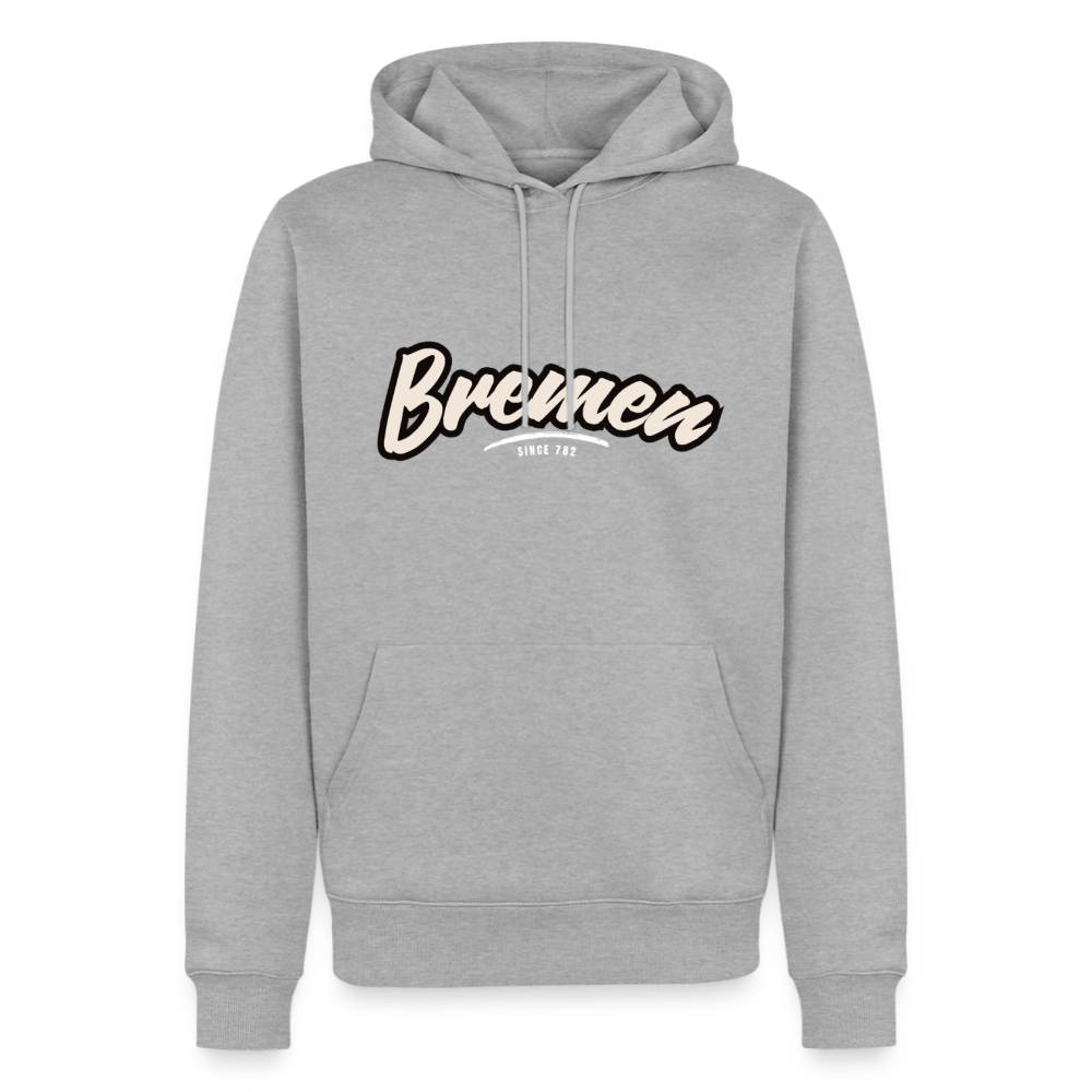 Hoodie Bremen "Graffiti Tag White" - Grau meliert