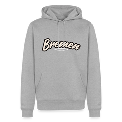 Hoodie Bremen "Graffiti Tag White" - Grau meliert