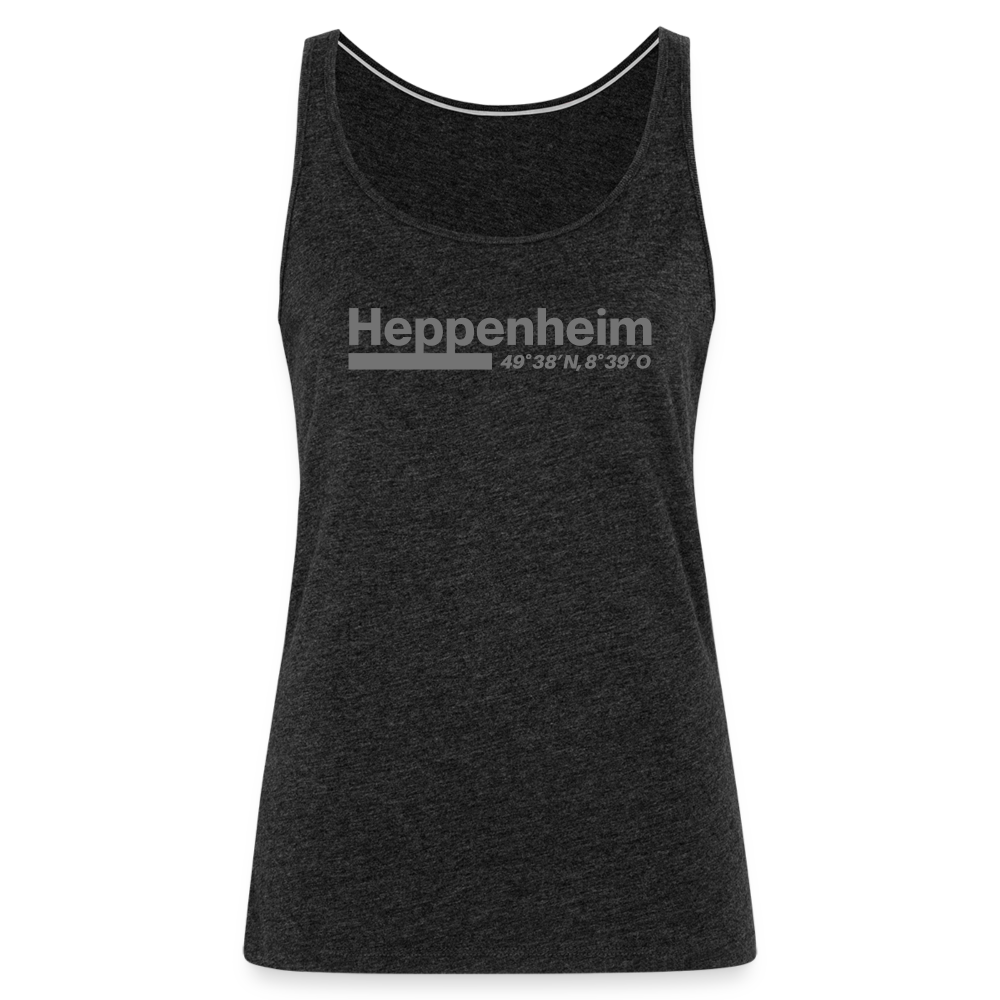 Tanktop Ladies Heppenheim "Bold GPS" - Anthrazit