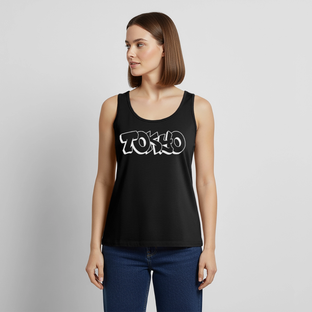 Tanktop Ladies Japan Graffiti "Tokyo Bright Edition" - Schwarz