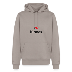 Hoodie "I Love Kirmes" Dark Edition - Taupe