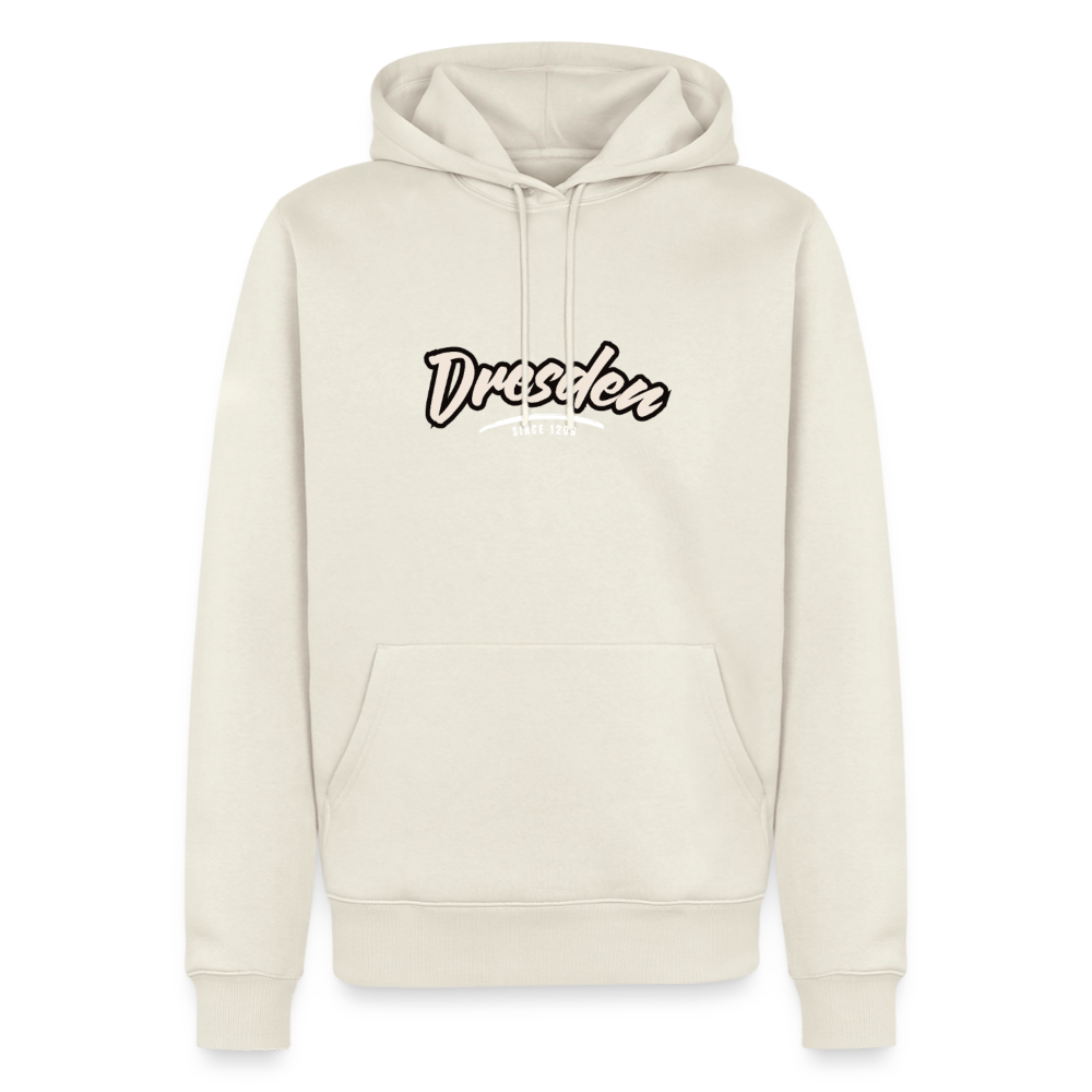 Hoodie Dresden "Graffiti Tag White" - Naturweiß