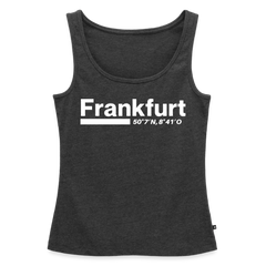 Tanktop Ladies Frankfurt (Main) "Bold GPS White" - Anthrazit meliert