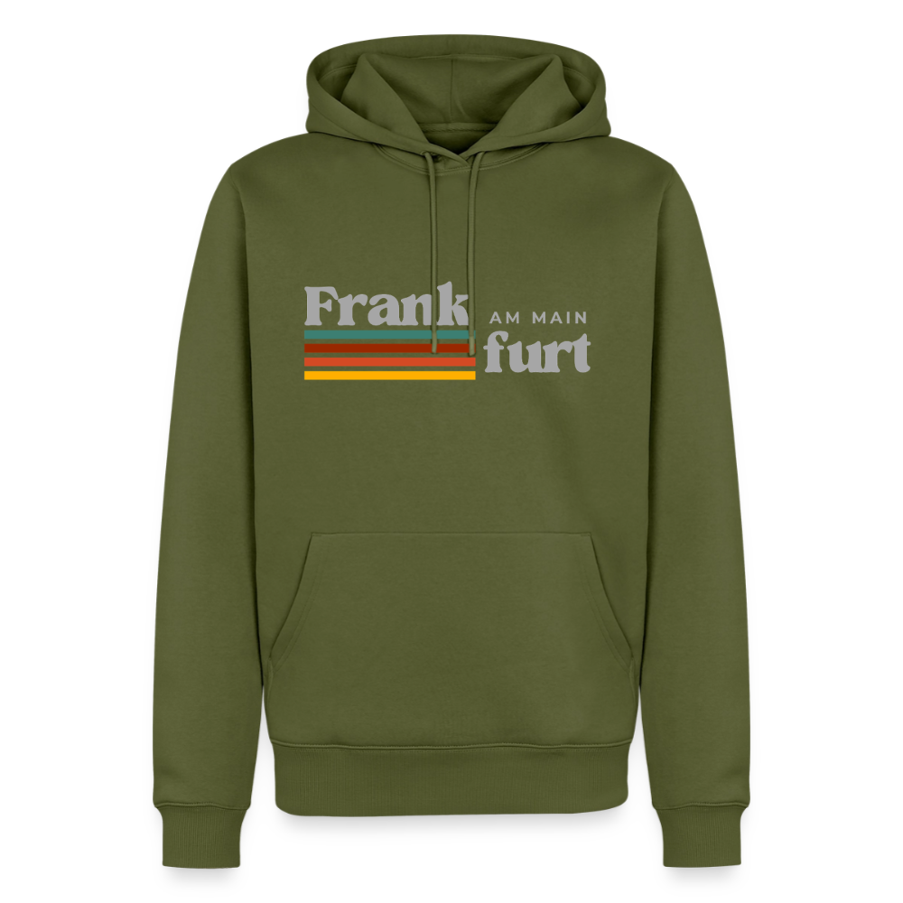 Hoodie Frankfurt (Main) "Retro" - Khaki