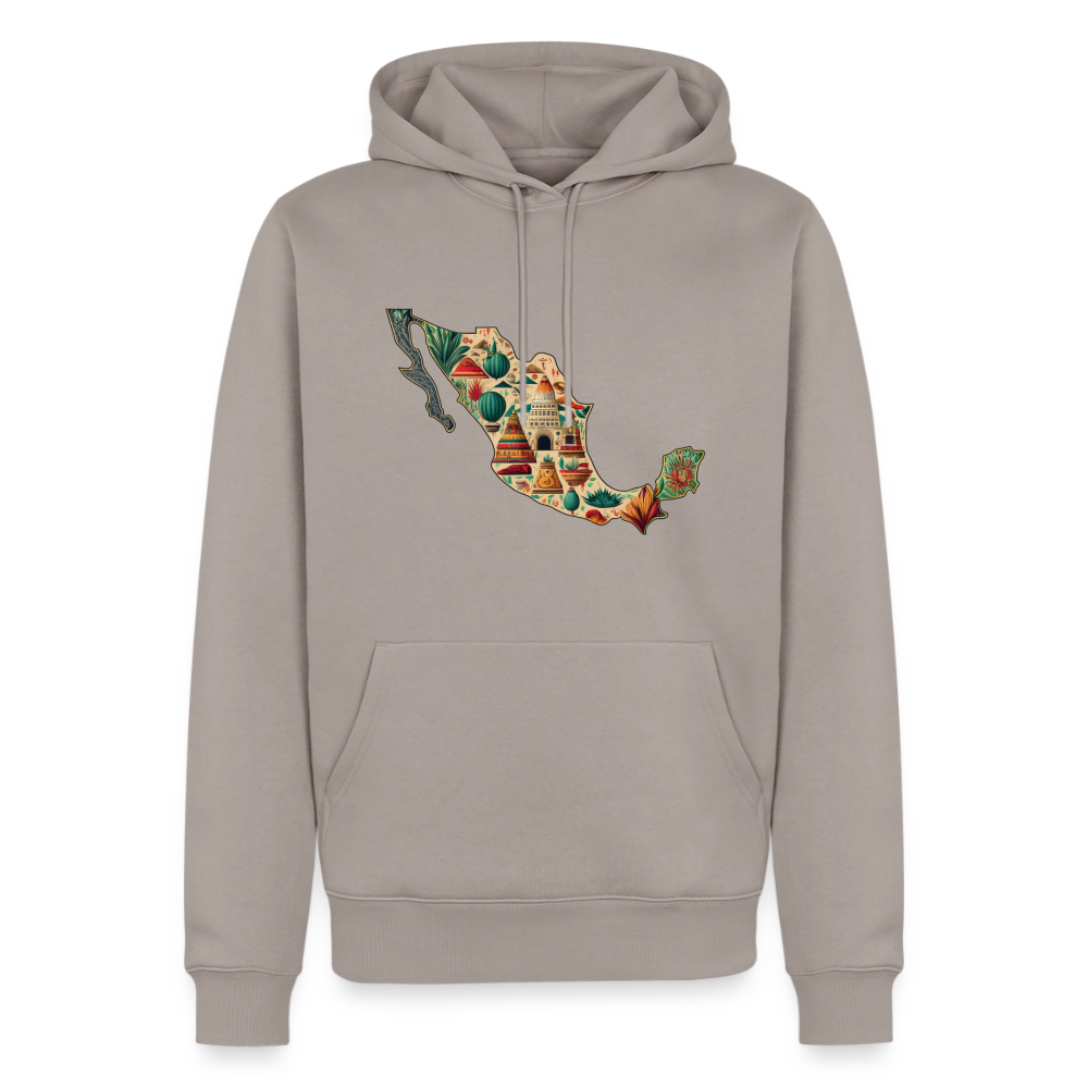 Hoodie Mexico "Map" - Taupe
