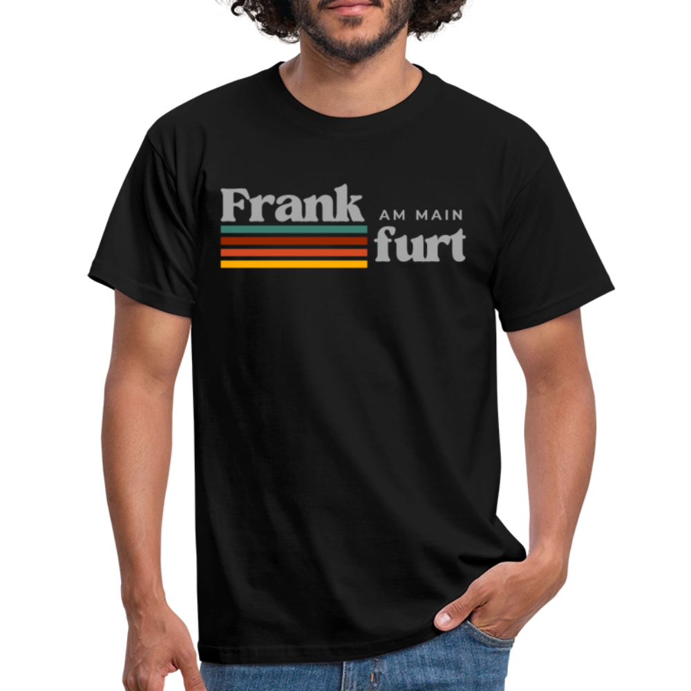 T-Shirt Frankfurt (Main) "Retro" - Schwarz