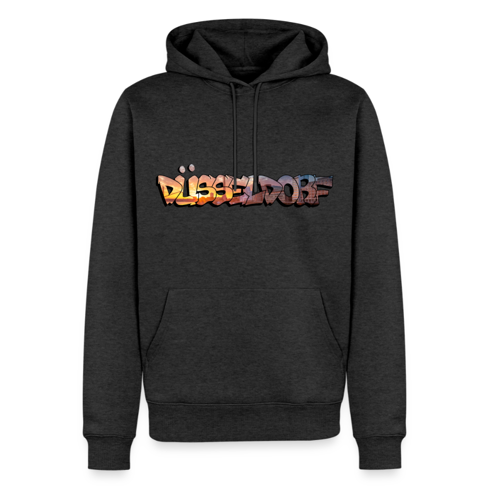 Hoodie Düsseldorf "Skyline Sunset" - Anthrazit meliert