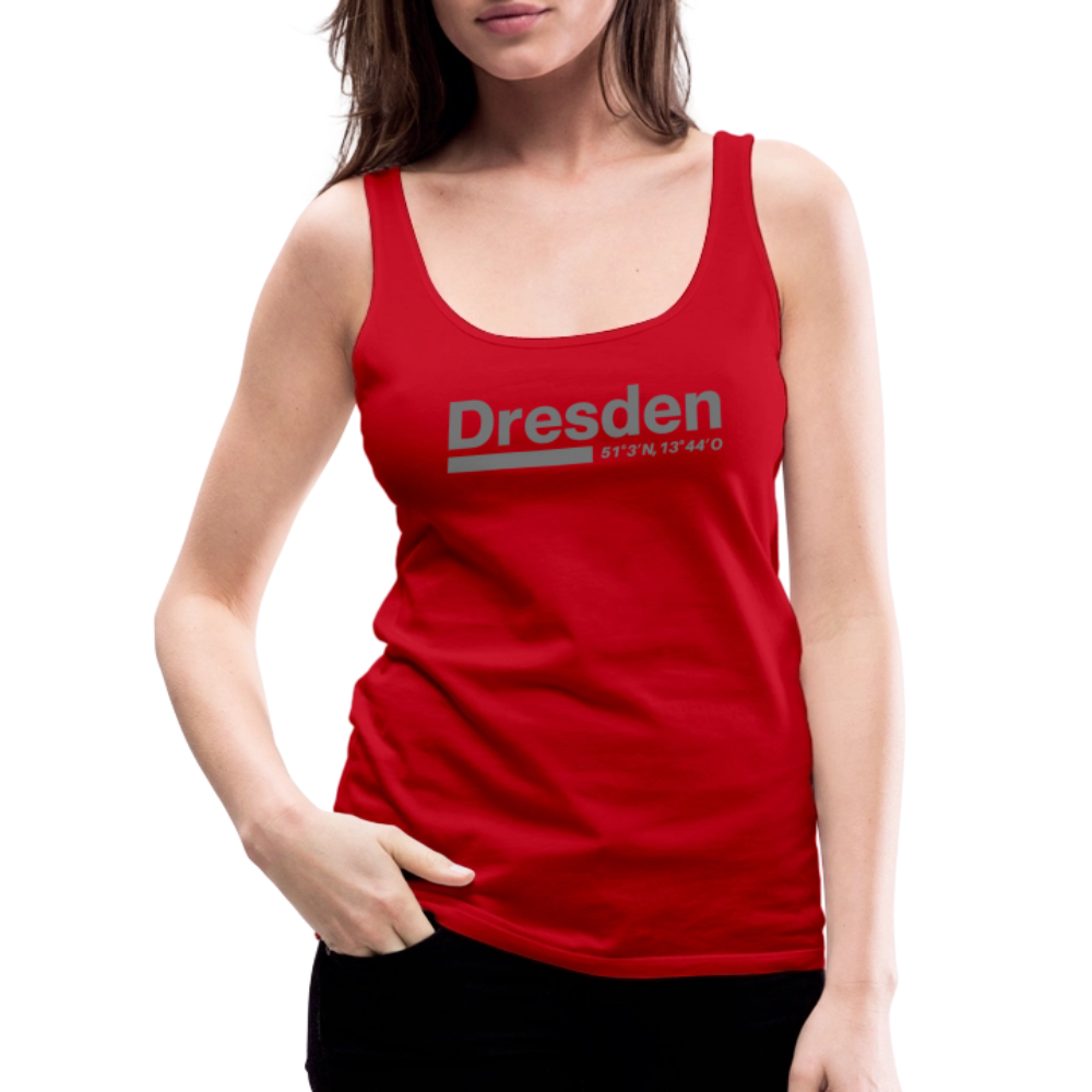 Tanktop Ladies Dresden "Bold GPS" - Rot