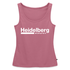 Tanktop Ladies Heidelberg "Bold GPS White" - Mauve