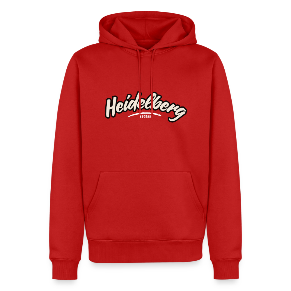 Hoodie Heidelberg "Graffiti Tag White" - Rot