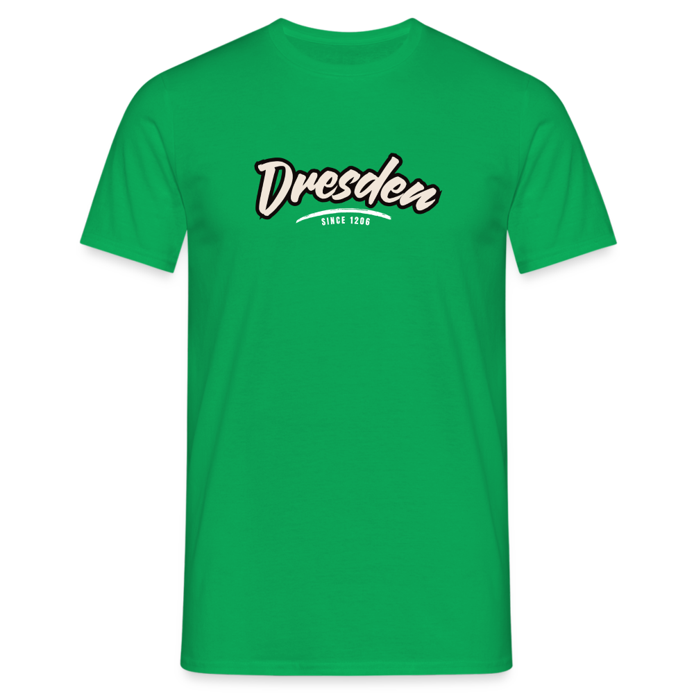 T-Shirt Dresden "Graffiti Tag White" - Kelly Green