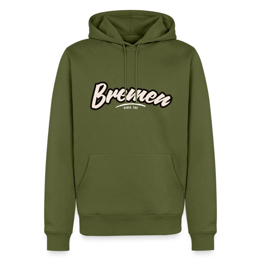 Hoodie Bremen "Graffiti Tag White" - Khaki
