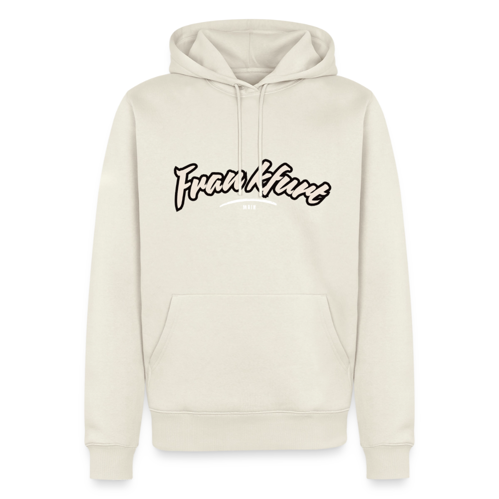 Hoodie Frankfurt (Main) "Graffiti Tag White" - Naturweiß