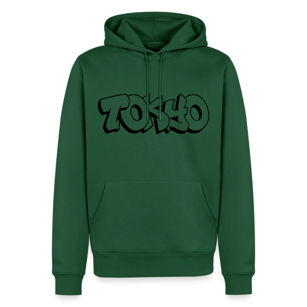 Hoodie Japan Graffiti "Tokyo Plain" - Flaschengrün