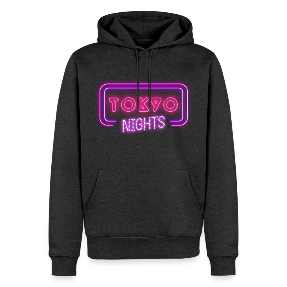 Hoodie Japan "Tokyo Nights" - Anthrazit meliert