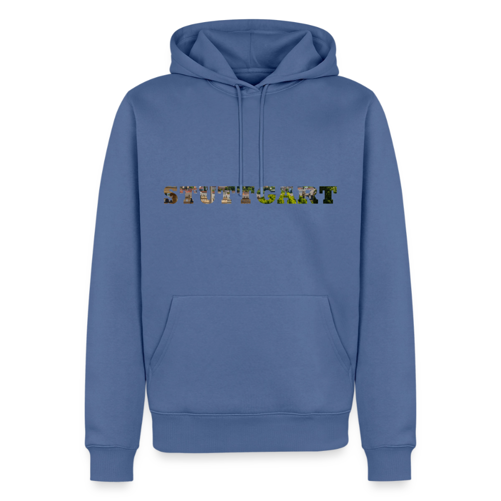 Hoodie Stuttgart "Panorama Bold" - Taubenblau