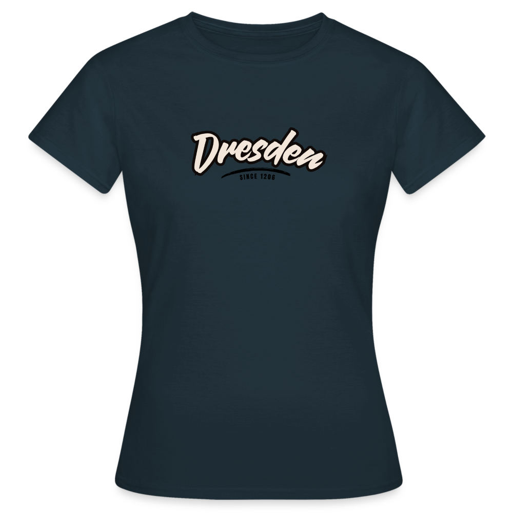 T-Shirt Ladies Dresden "Graffiti Tag" - Navy