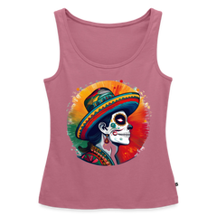 Tanktop Ladies Mexico "La Catrina Side" - Mauve