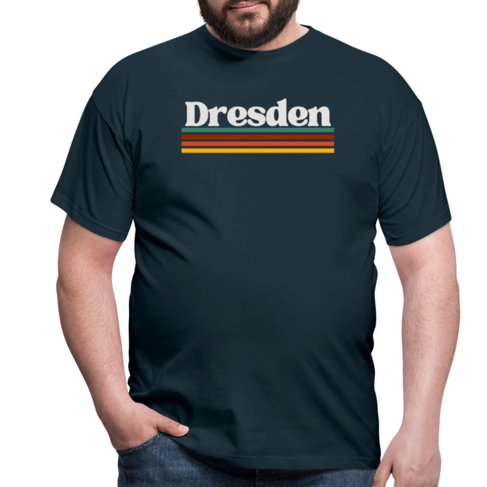 T-Shirt Dresden "Retro" - Navy