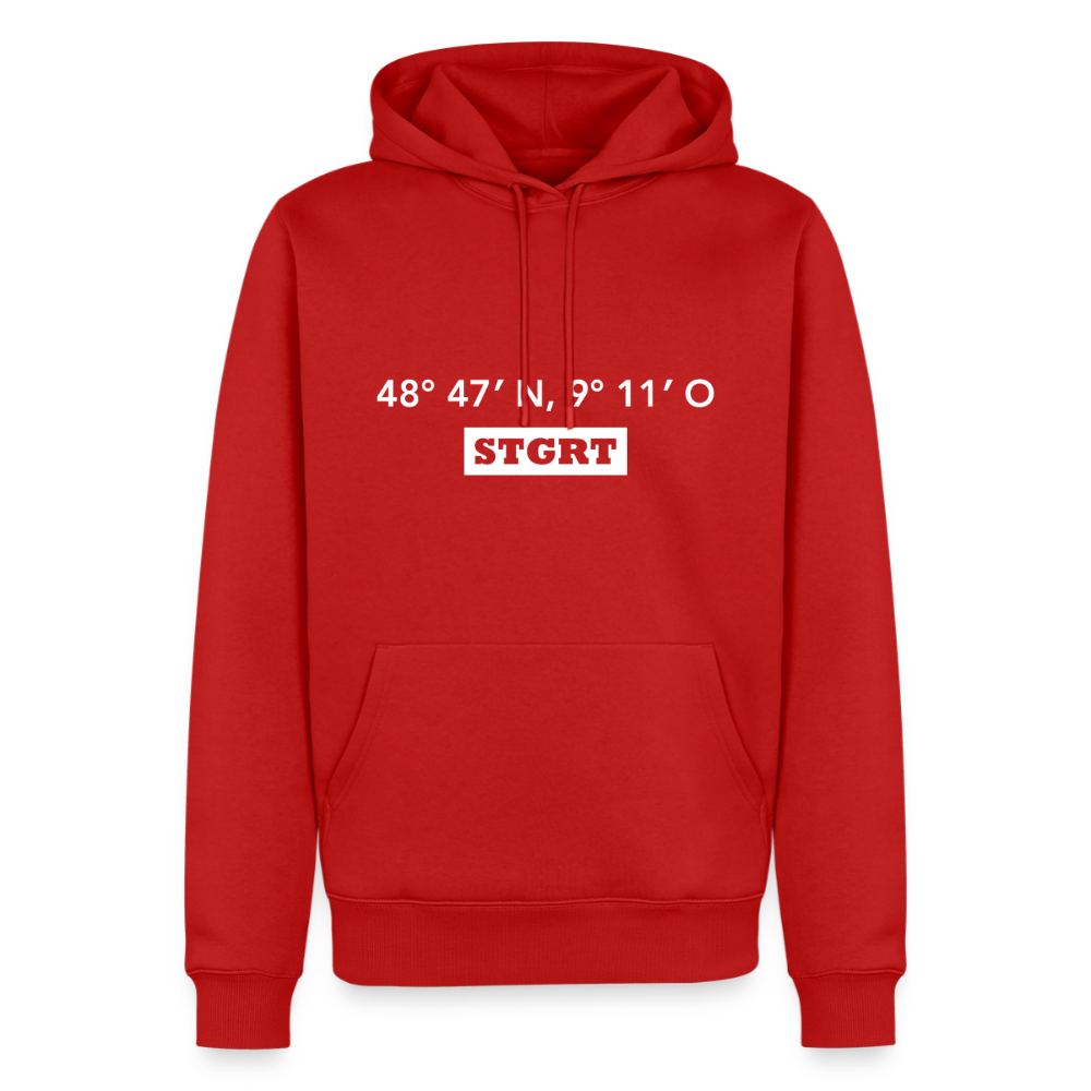Hoodie Stuttgart "STGRT GPS" Bright Edition - Rot