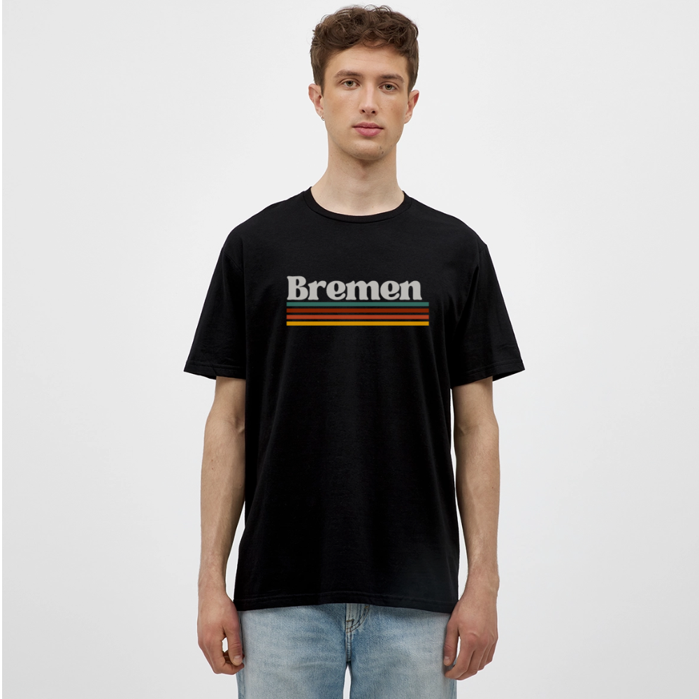 T-Shirt Bremen "Retro" - Schwarz