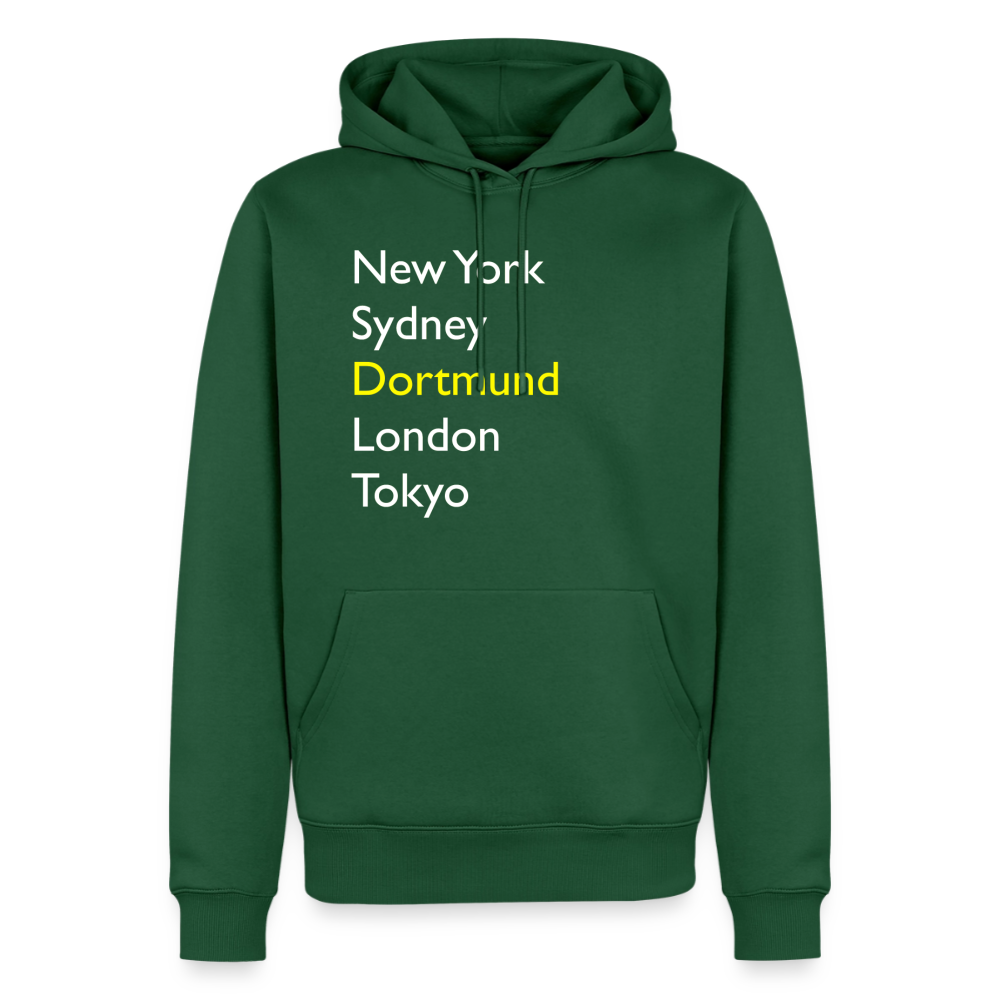 Hoodie Dortmund "Metropolen Big" Bright Edition - Flaschengrün