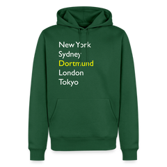 Hoodie Dortmund "Metropolen Big" Bright Edition - Flaschengrün