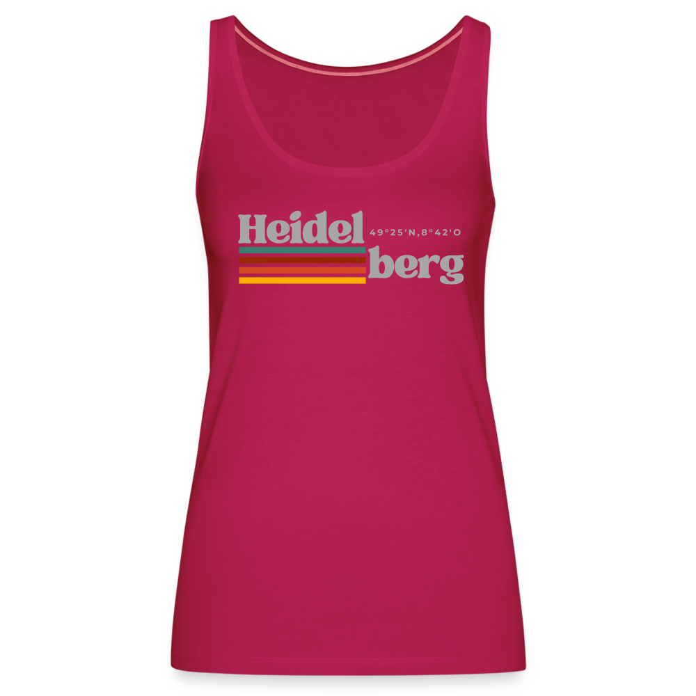 Tanktop Ladies Heidelberg "Retro" - dunkles Pink