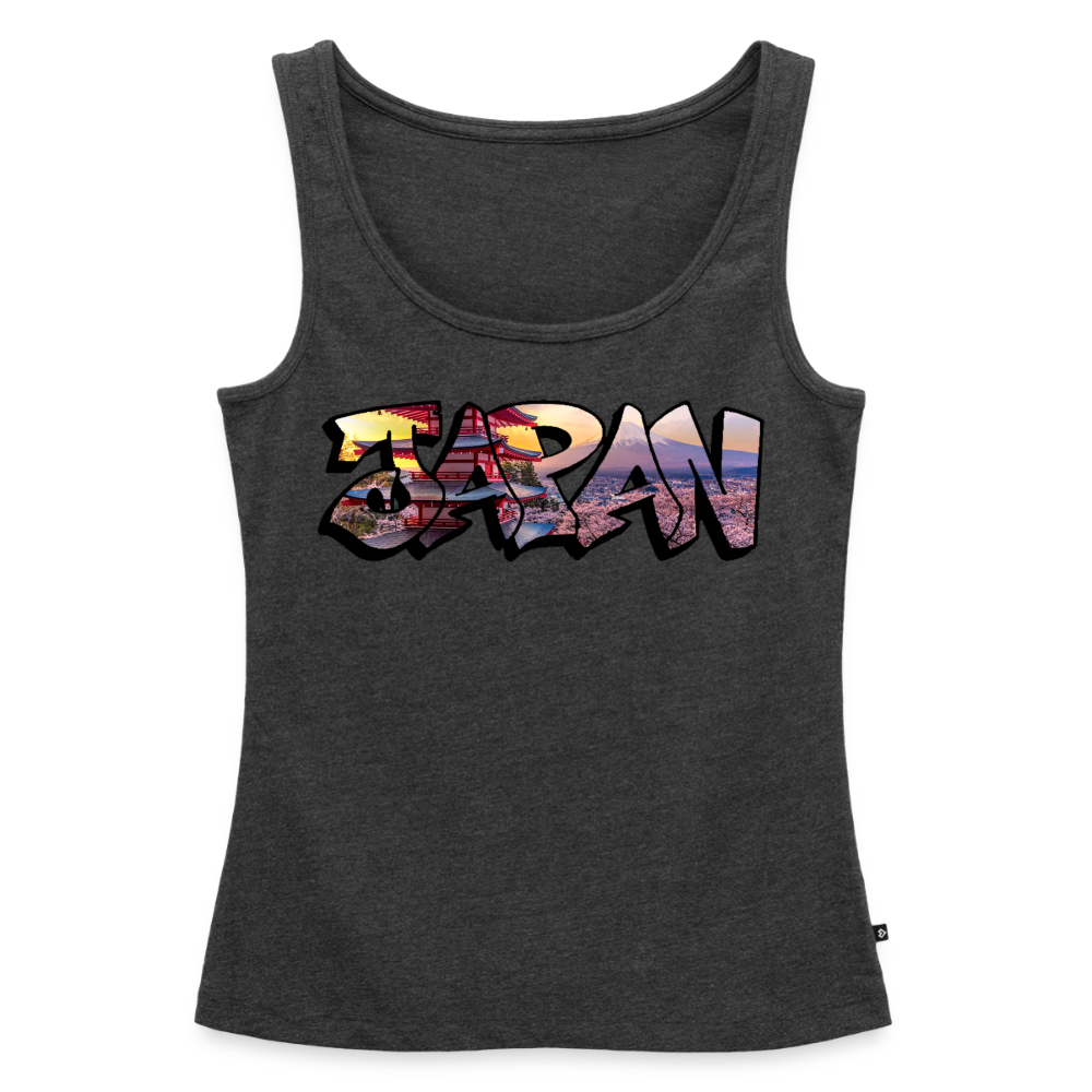 Tanktop Ladies Japan Graffiti "Panorama" - Anthrazit meliert