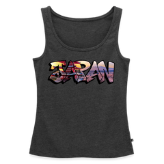 Tanktop Ladies Japan Graffiti "Panorama" - Anthrazit meliert