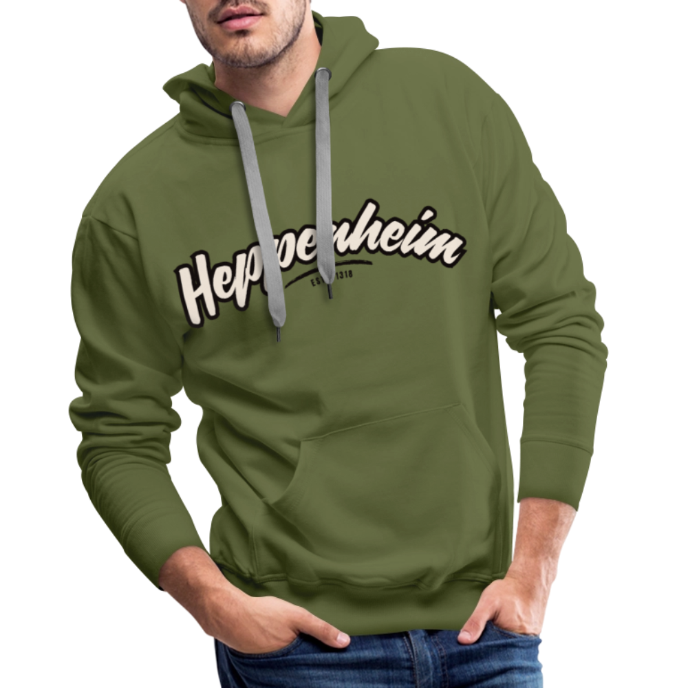 Hoodie Heppenheim "Graffiti Tag" - Olivgrün