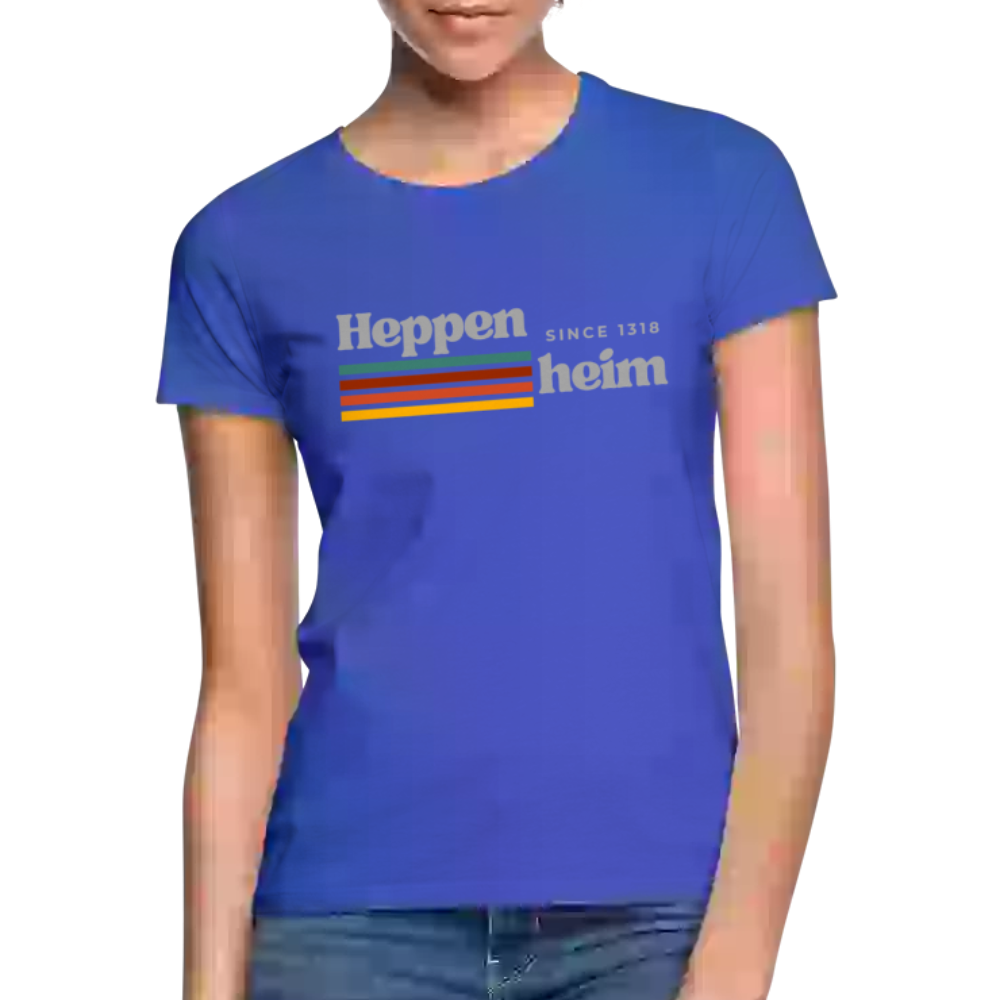 T-Shirt Ladies Heppenheim "Retro" - Royalblau