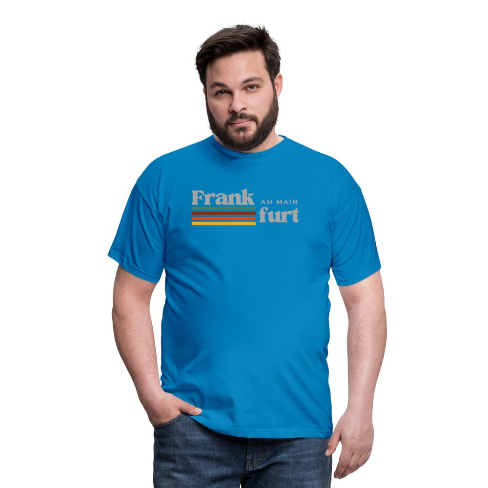 T-Shirt Frankfurt (Main) "Retro" - Royalblau