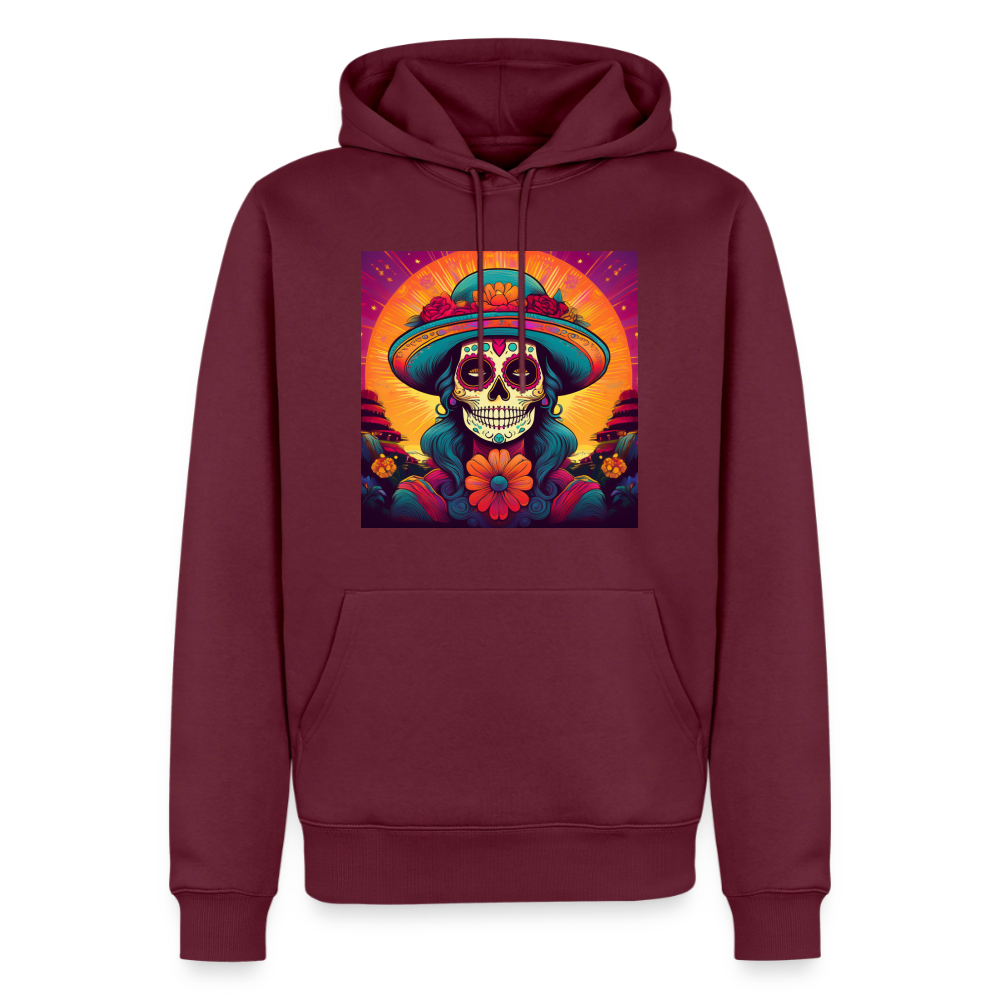 Hoodie Mexico "Mujer" - Burgunderrot