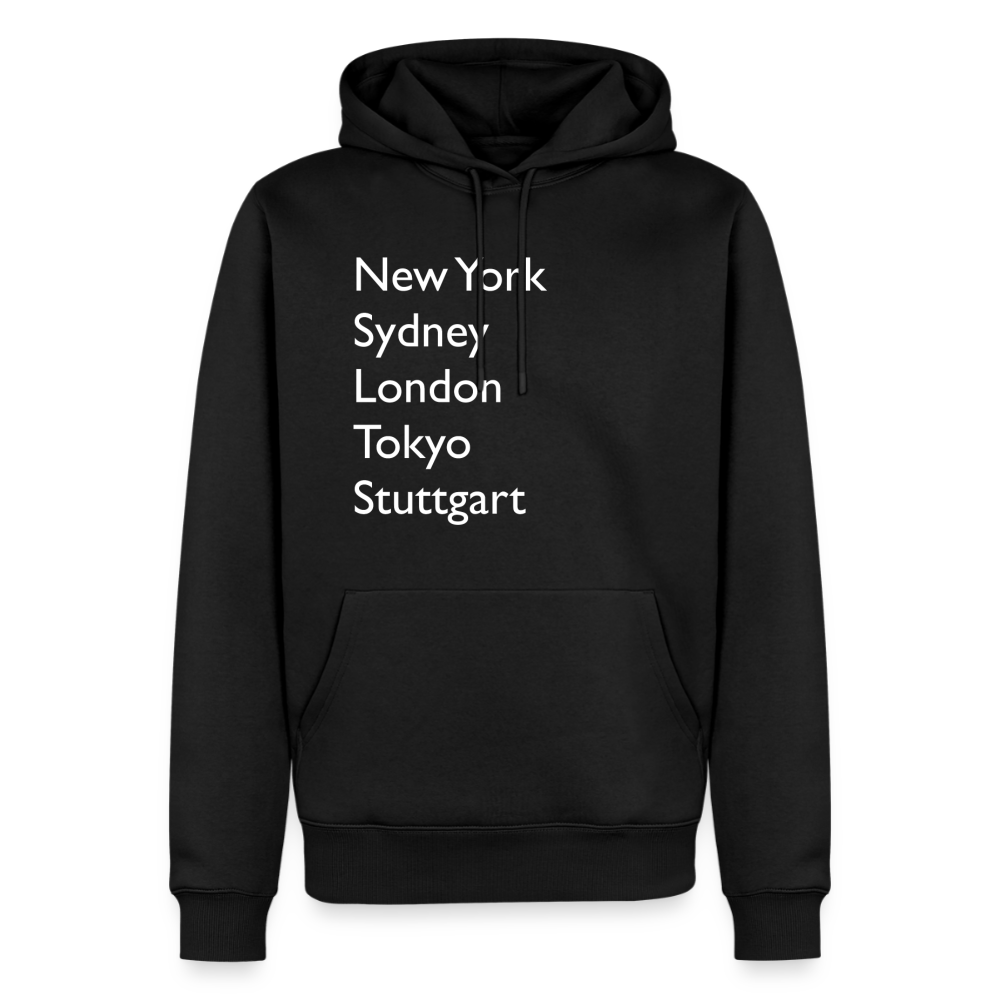 Hoodie Stuttgart "Metropolen Big" Bright Edition - Schwarz