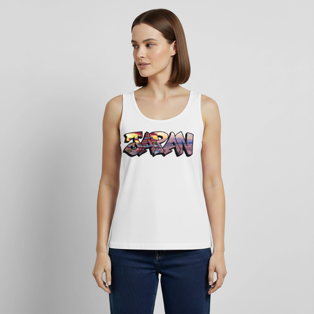 Tanktop Ladies Japan Graffiti "Panorama" - Weiß