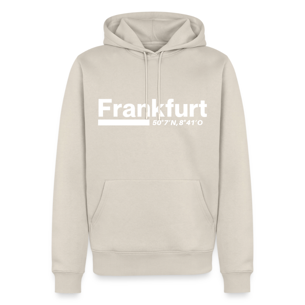Hoodie Frankfurt (Main) "Bold GPS White" - Beige
