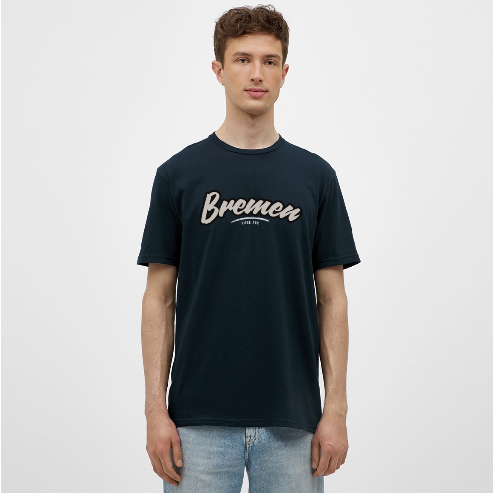 T-Shirt Bremen "Graffiti Tag White" - Navy