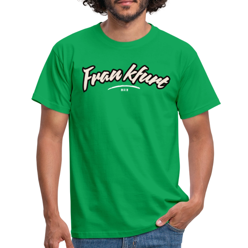 T-Shirt Frankfurt (Main) "Graffiti Tag White" - Kelly Green