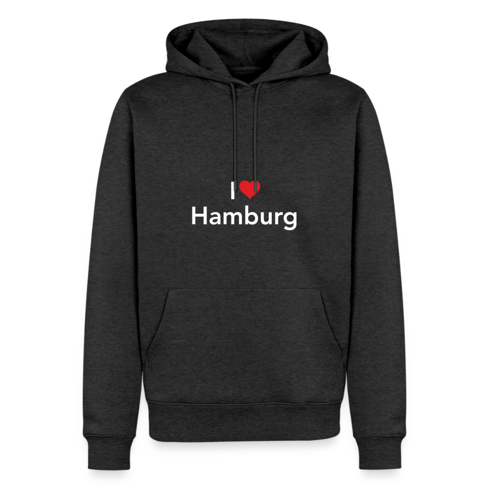 Hoodie "I Love Hamburg" Bright Edition - Anthrazit meliert