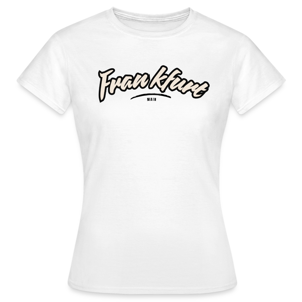 T-Shirt Ladies Frankfurt (Main) "Graffiti Tag" - Weiß