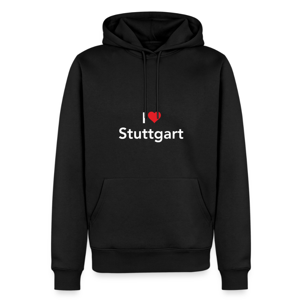 Hoodie "I Love Stuttgart" Bright Edition - Schwarz