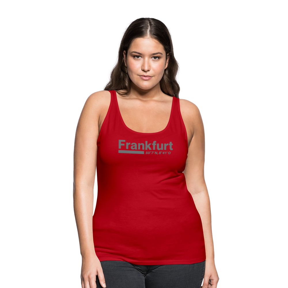 Tanktop Ladies Frankfurt (Main) "Bold GPS" - Rot